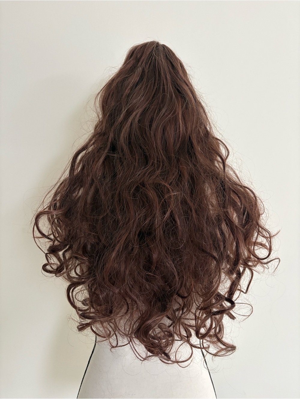 New! Long Wavy Brown Wig with Natural Loose Curls - Chestnut Brown